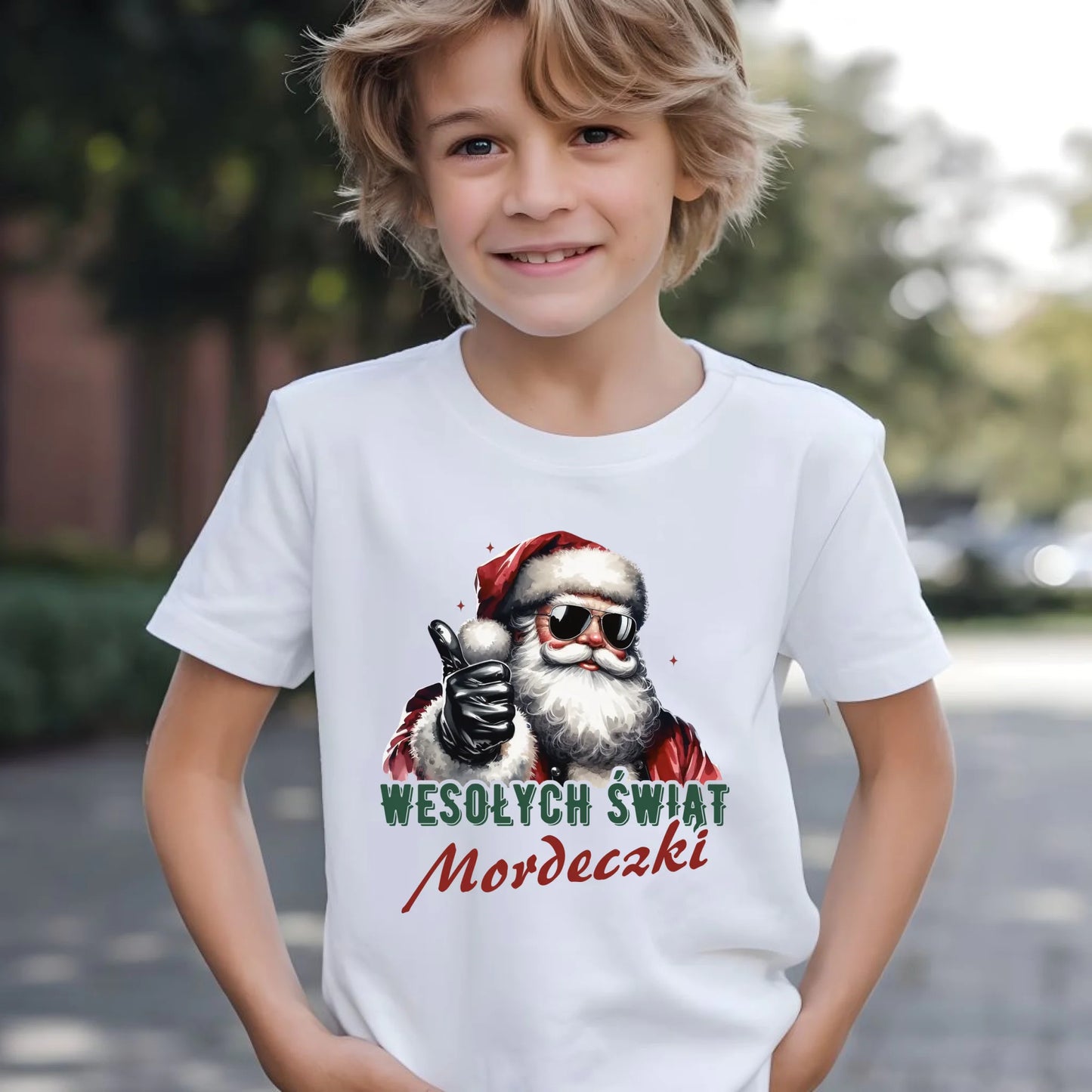 Koszulka dziecięca świąteczna - Mikołaj Wesołych Świąt mordeczki BN65