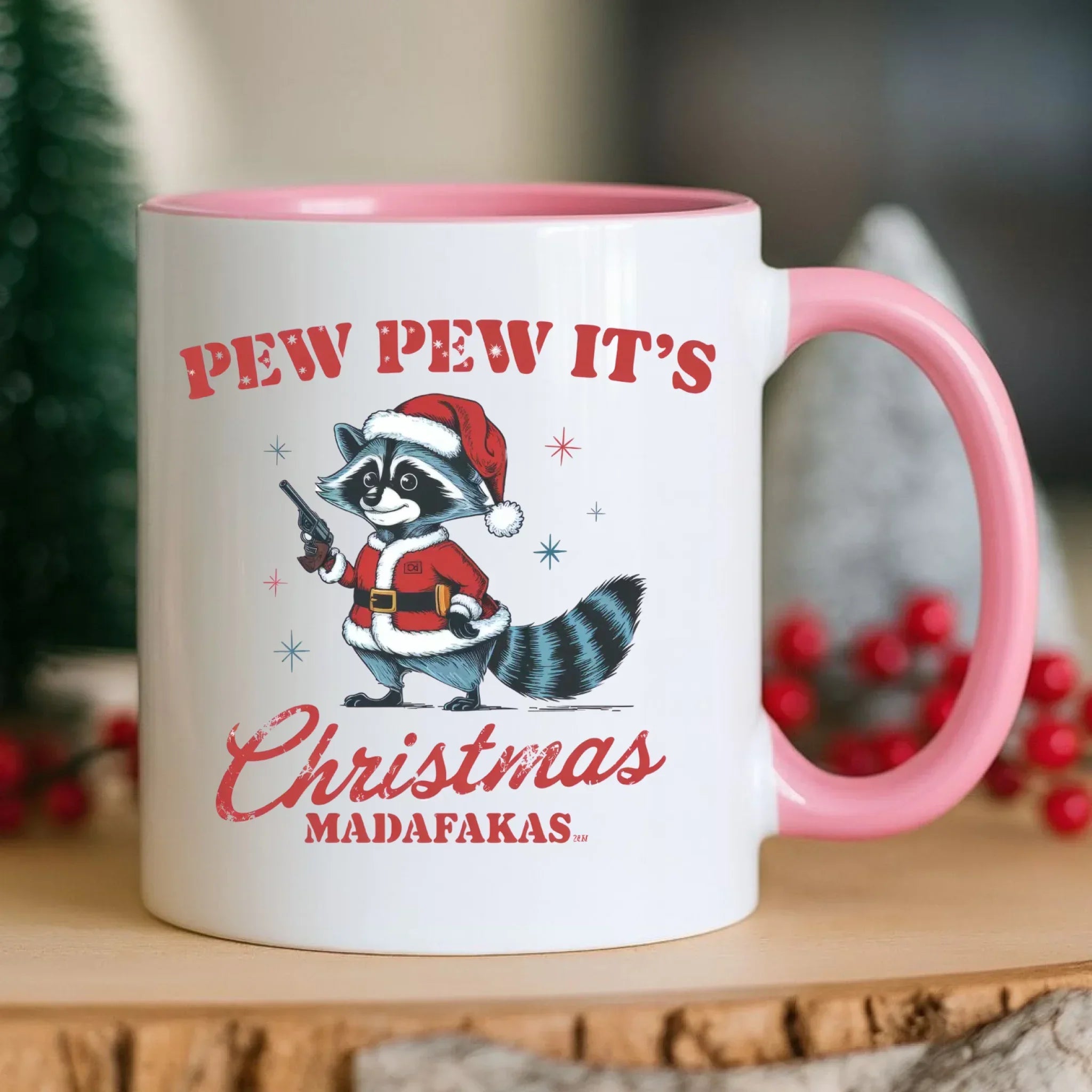 Kubek świąteczny - Pew pew it's Christmas BN60 - StoryCups.pl
