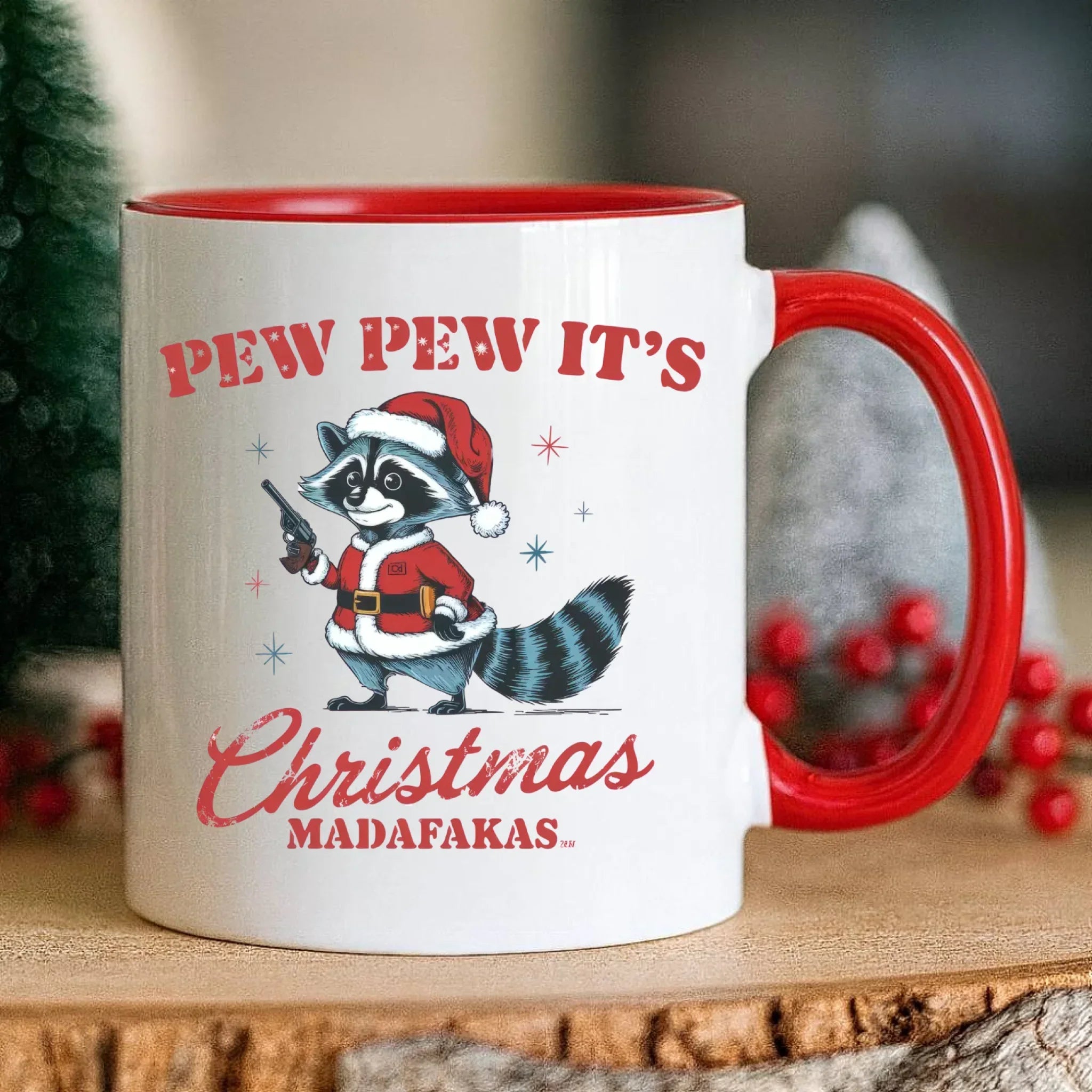 Kubek świąteczny - Pew pew it's Christmas BN60 - StoryCups.pl