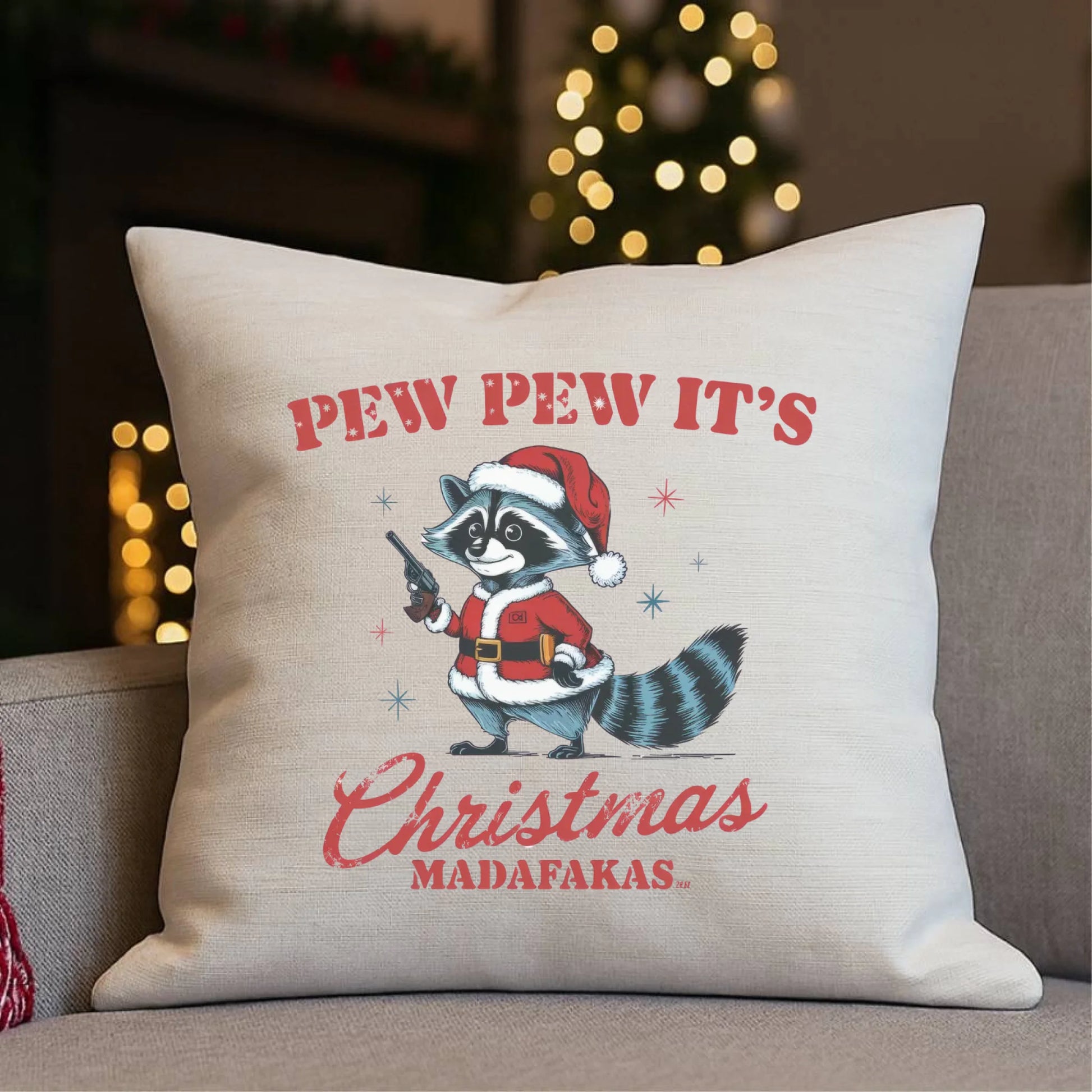 Poduszka świąteczna - Pew pew it's Christmas BN60 - StoryCups.pl