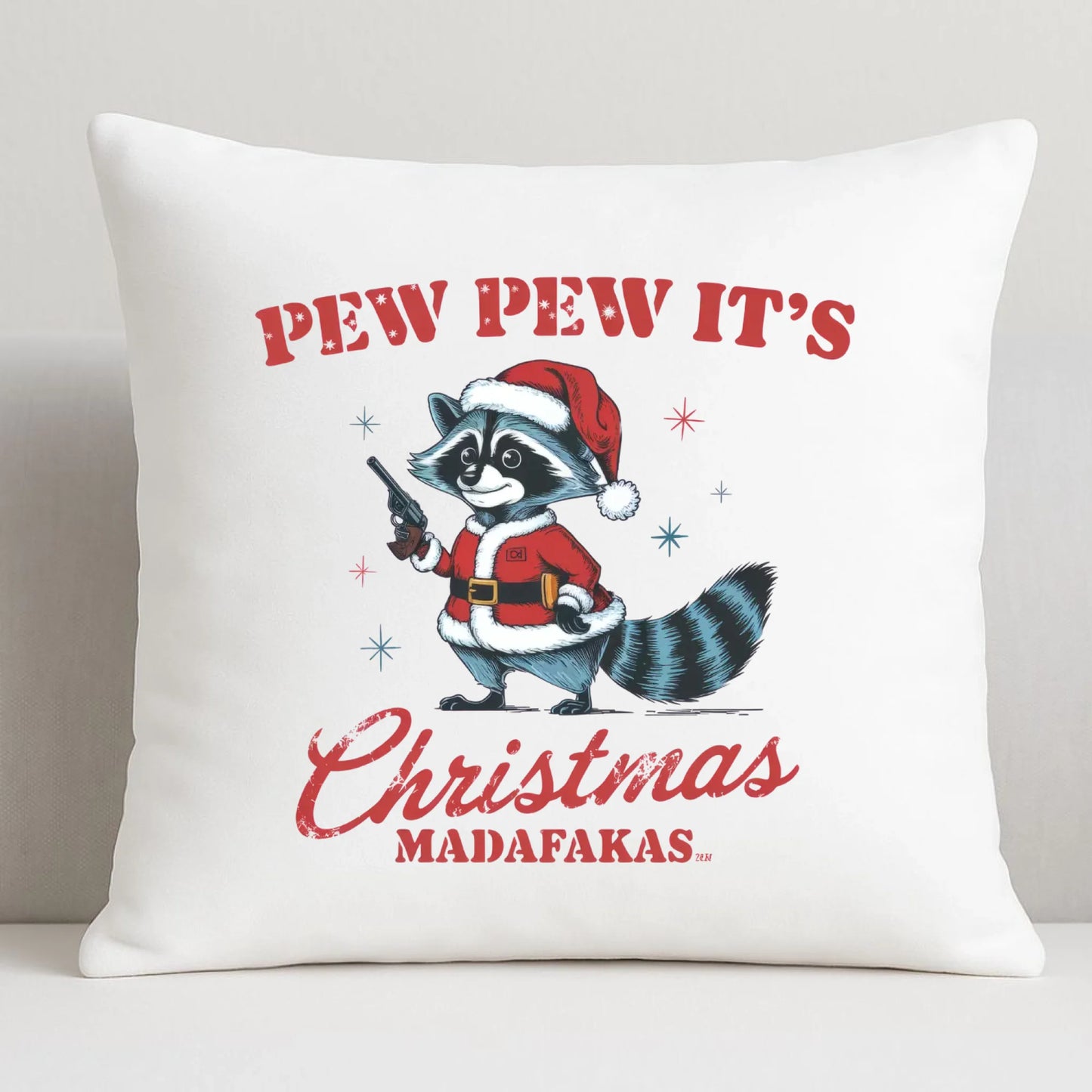 Poduszka świąteczna - Pew pew it's Christmas BN60 - StoryCups.pl