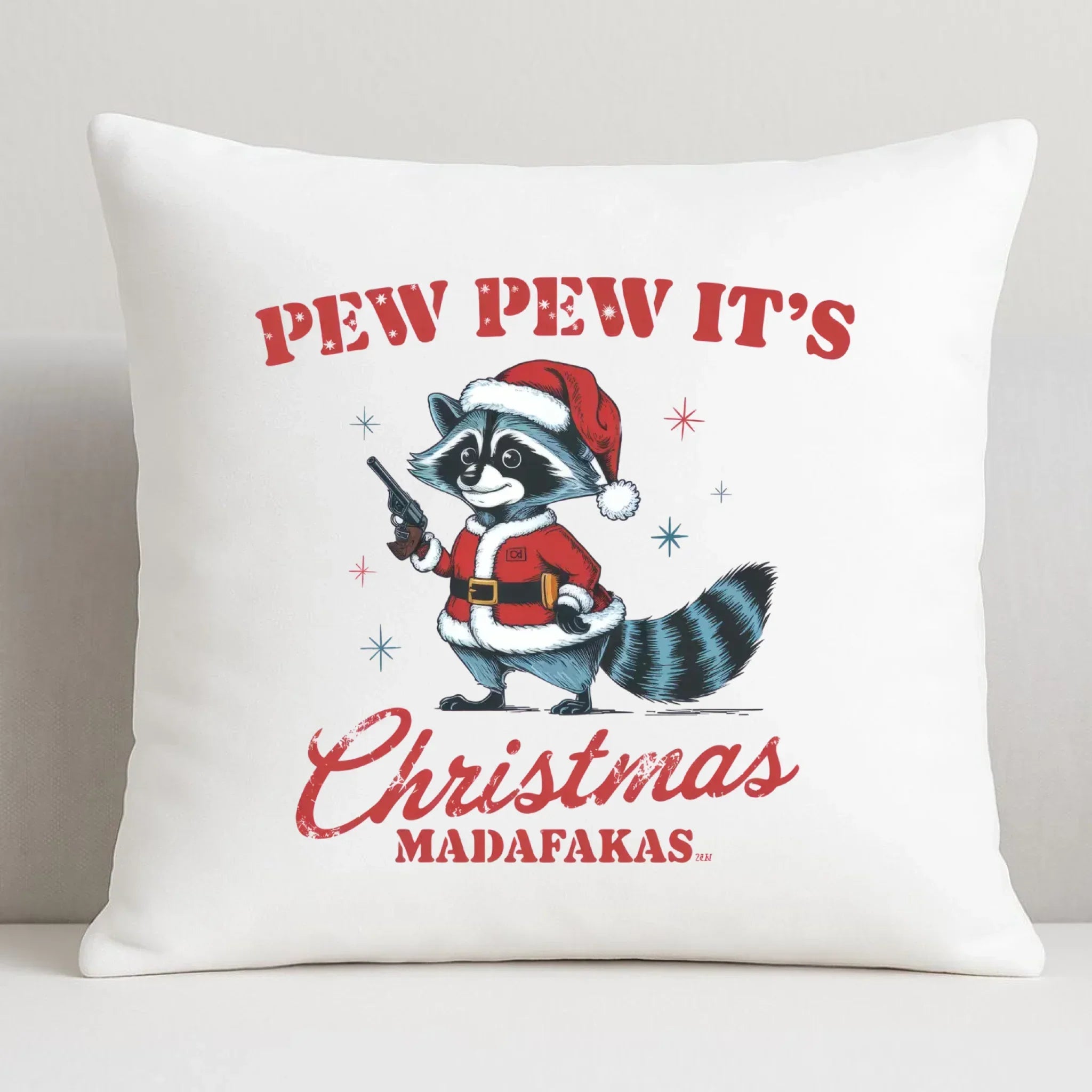 Poduszka świąteczna - Pew pew it's Christmas BN60 - StoryCups.pl