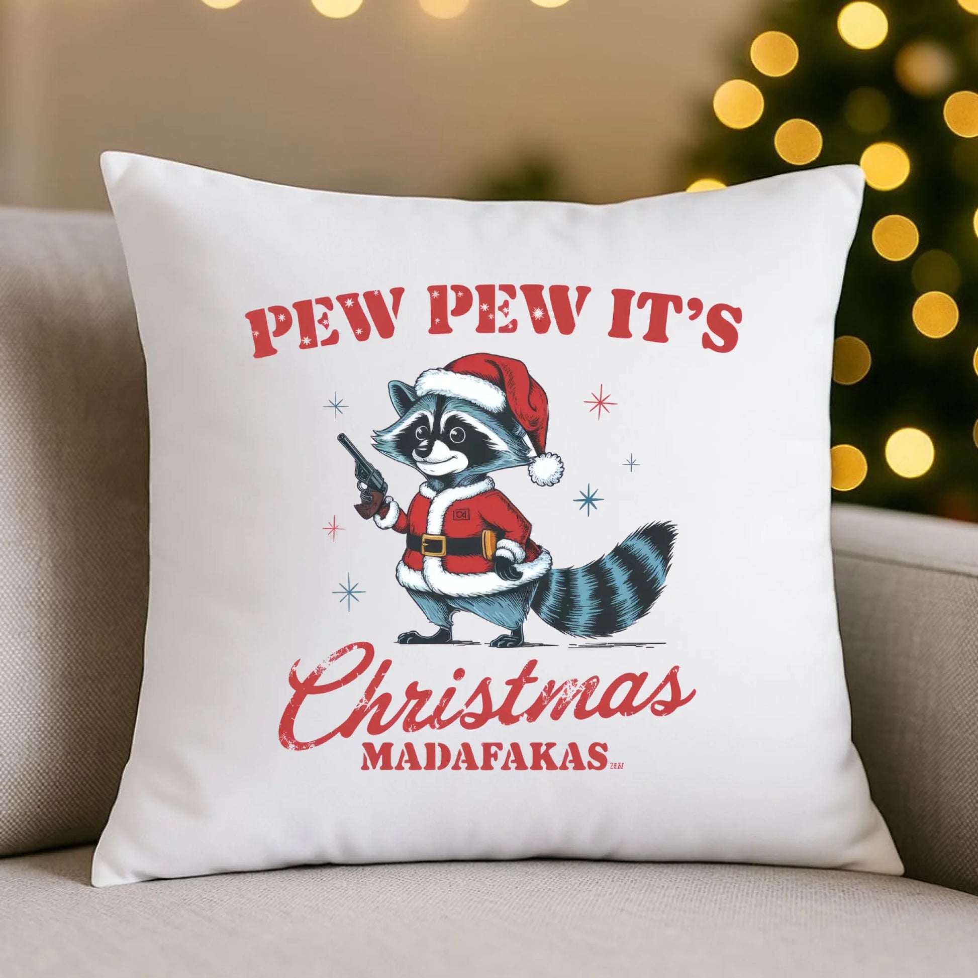 Poduszka świąteczna - Pew pew it's Christmas BN60 - StoryCups.pl