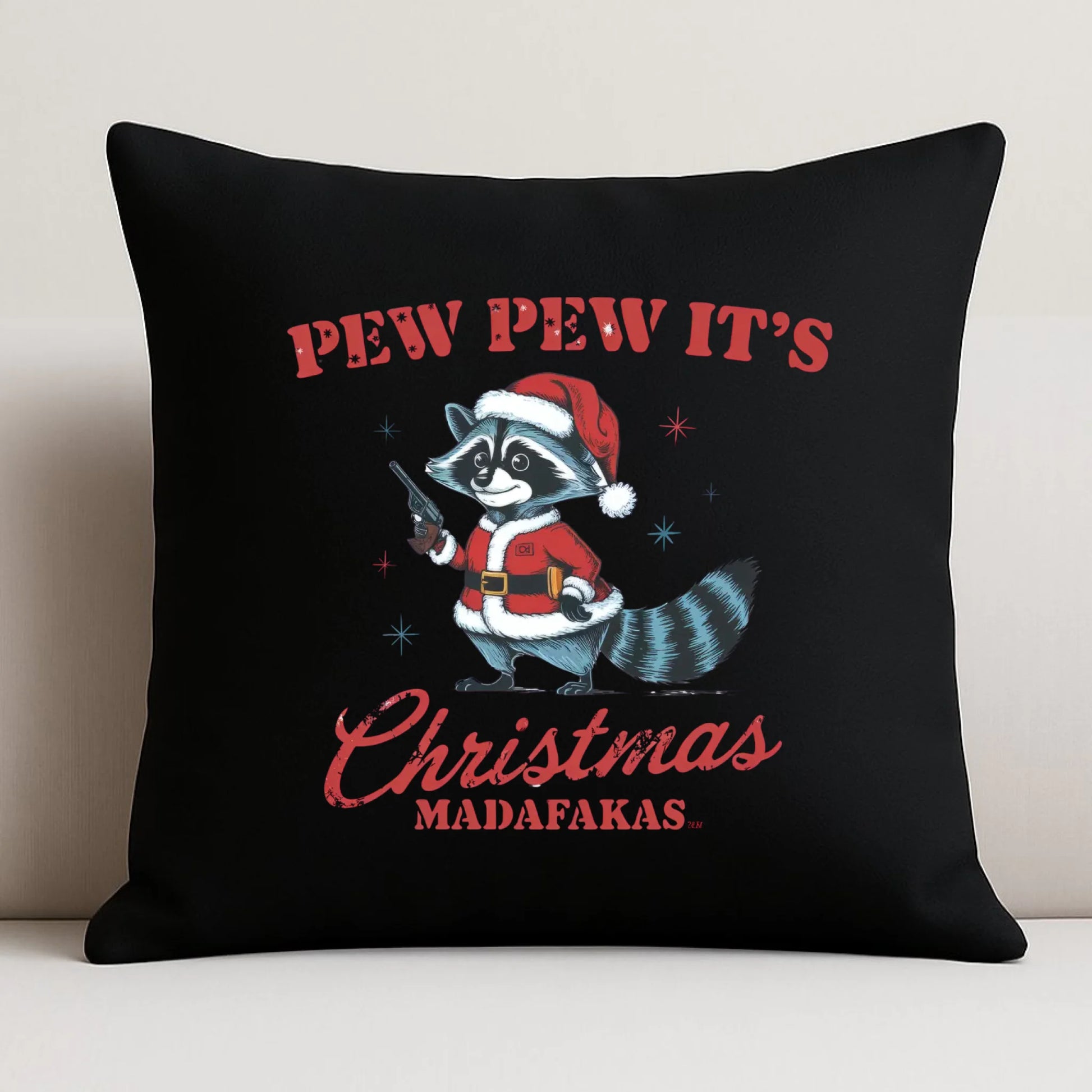 Poduszka dekoracyjna świąteczna - Pew pew it's Christmas BN60 - StoryCups.pl