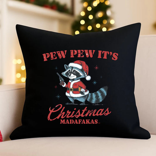 Poduszka dekoracyjna świąteczna - Pew pew it's Christmas BN60 - StoryCups.pl