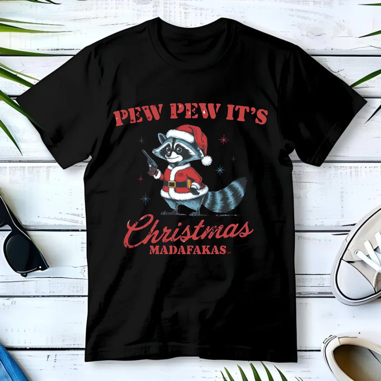 Koszulka męska świąteczna - Pew pew it's Christmas BN60 - StoryCups.pl