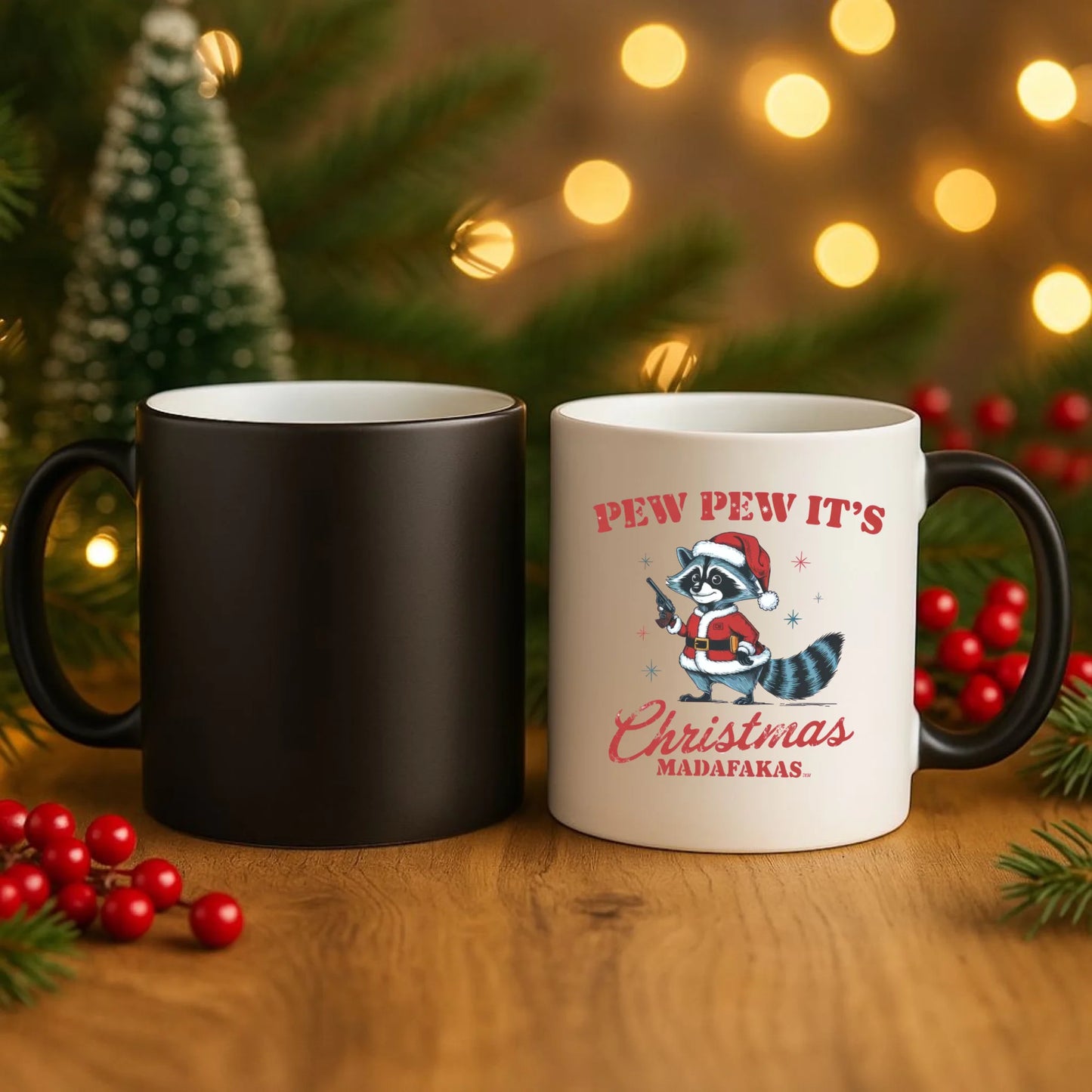 Kubek magiczny świąteczny - Pew pew it's Christmas BN60 - StoryCups.pl