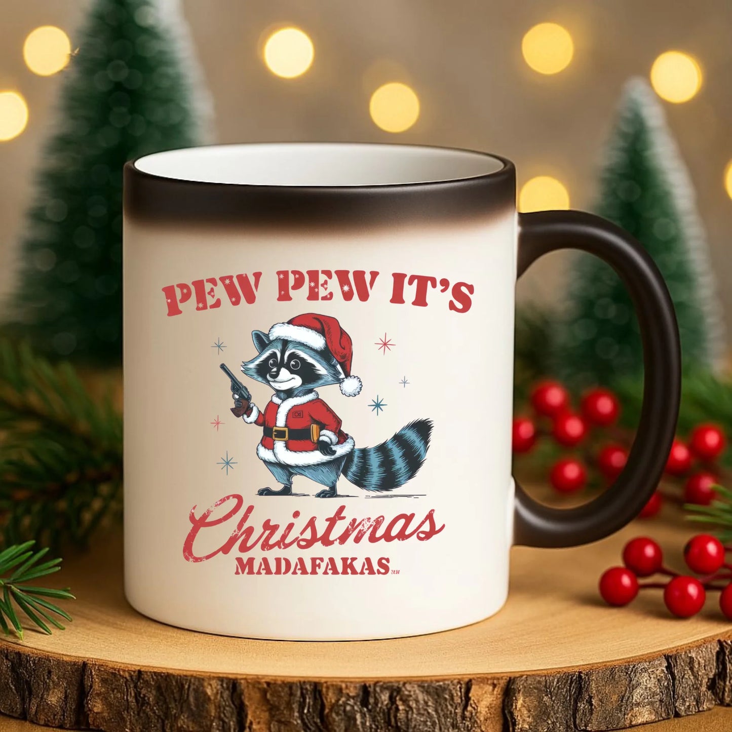 Kubek magiczny świąteczny - Pew pew it's Christmas BN60 - StoryCups.pl