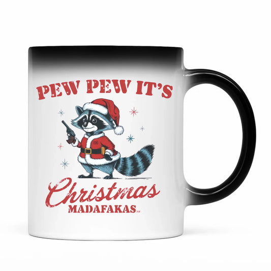 Kubek magiczny świąteczny - Pew pew it's Christmas BN60 - StoryCups.pl