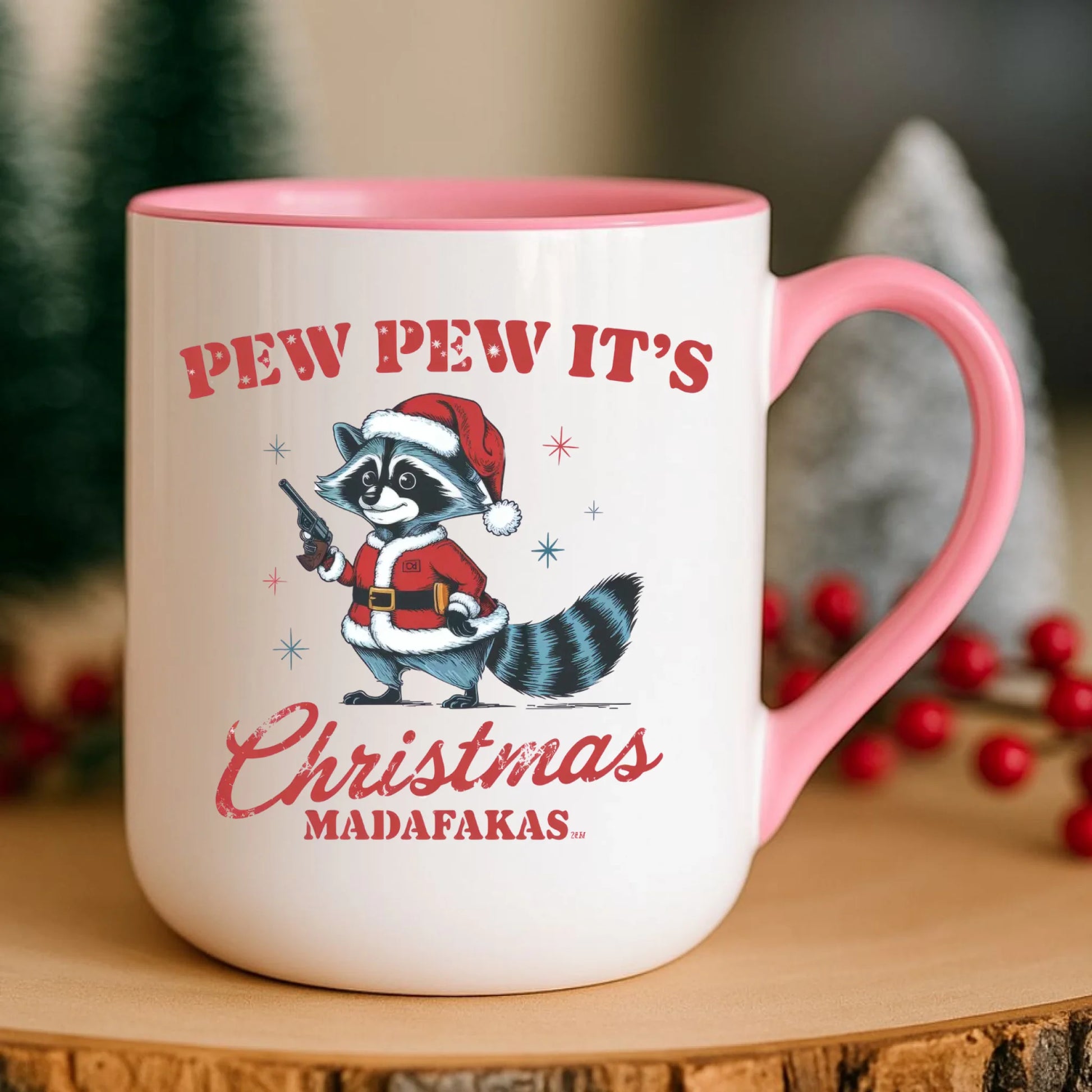 Kubek elegant świąteczny - Pew pew it's Christmas BN60 - StoryCups.pl