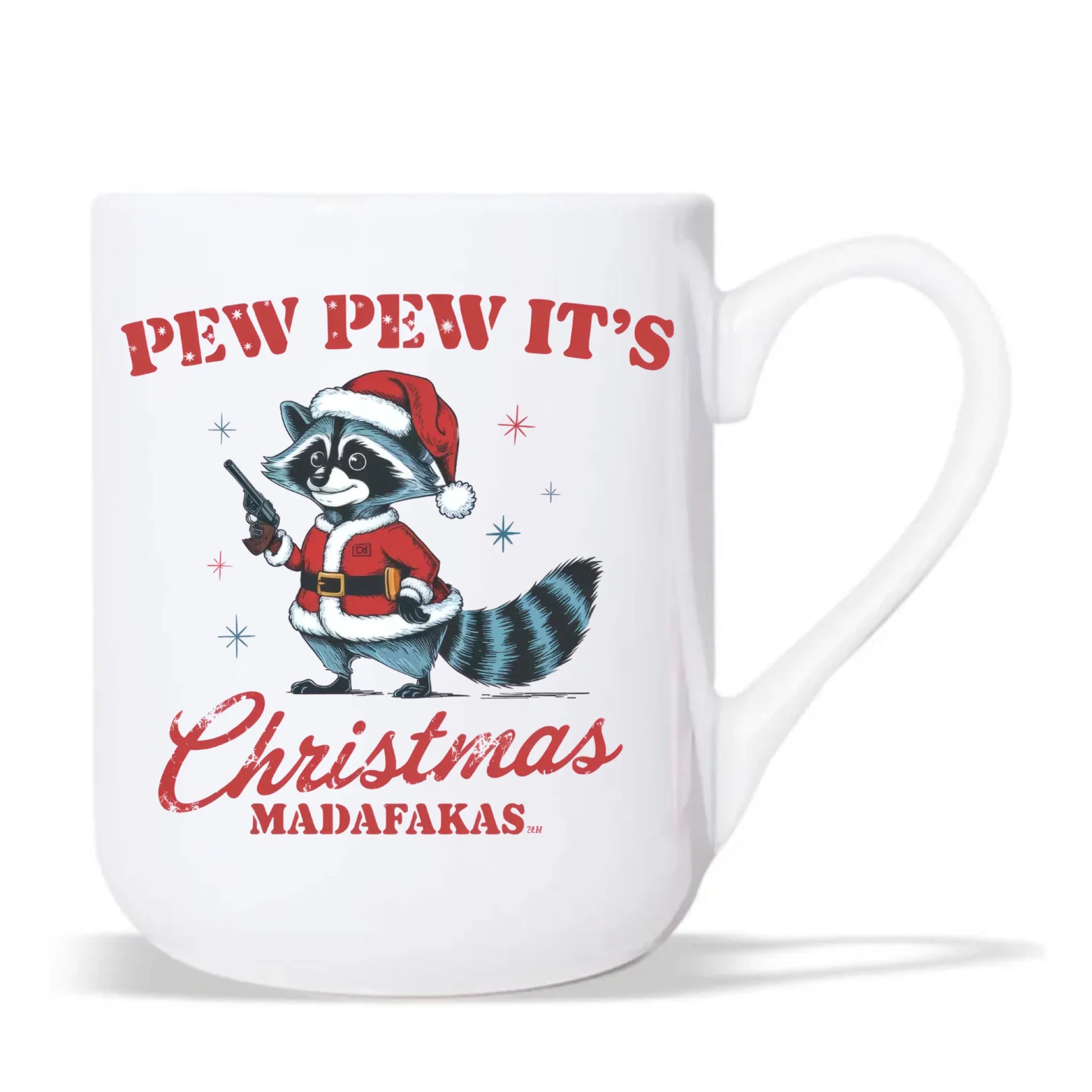 Kubek elegant świąteczny - Pew pew it's Christmas BN60 - StoryCups.pl