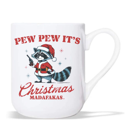 Kubek elegant świąteczny - Pew pew it's Christmas BN60 - StoryCups.pl