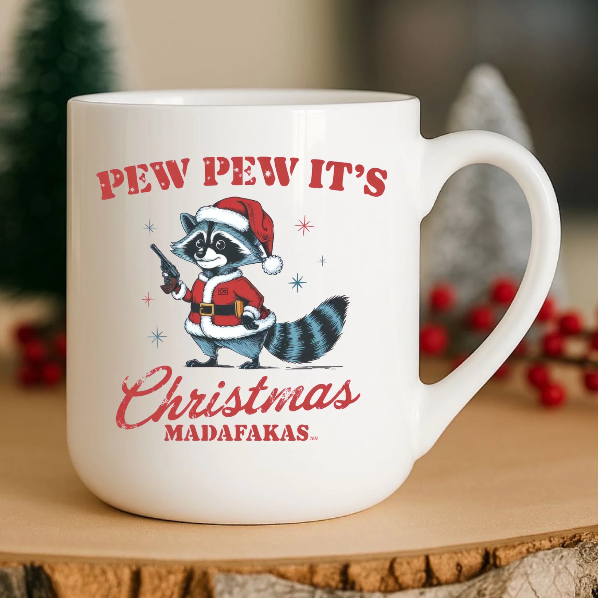Kubek elegant świąteczny - Pew pew it's Christmas BN60 - StoryCups.pl