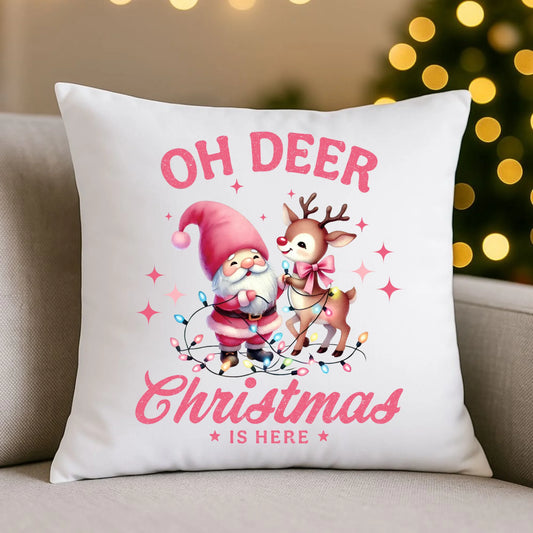 Poduszka świąteczna - Oh deer Christmas is here BN59 - StoryCups.pl