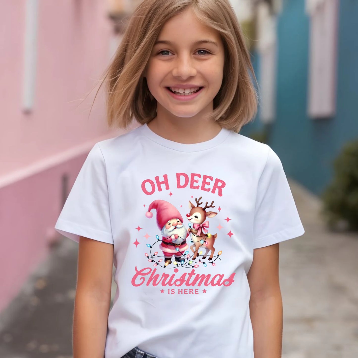 Koszulka dziecięca świąteczna - Oh deer Christmas is here BN59 - StoryCups.pl