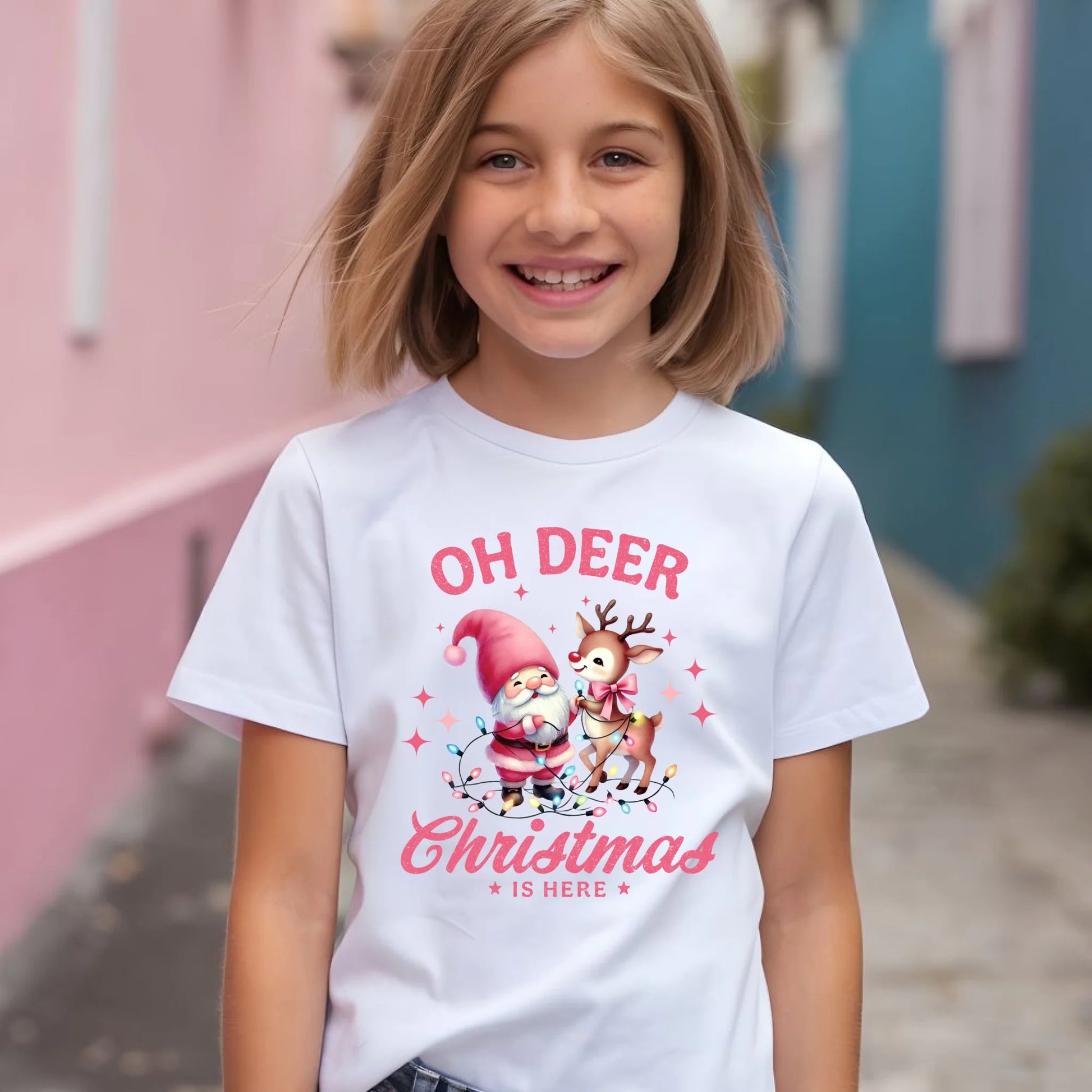 Koszulka dziecięca świąteczna - Oh deer Christmas is here BN59 - StoryCups.pl