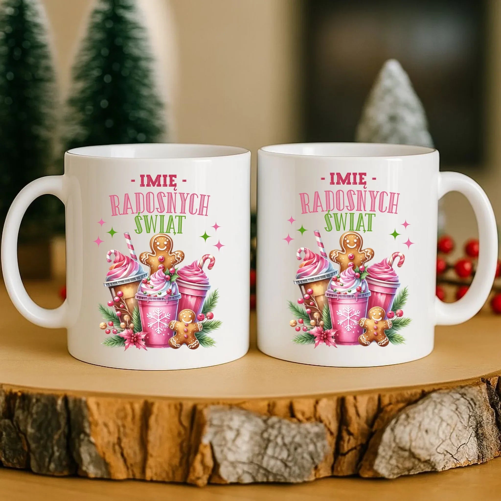Kubek świąteczny - Radosnych Świąt - personalizowany BN58 - StoryCups.pl