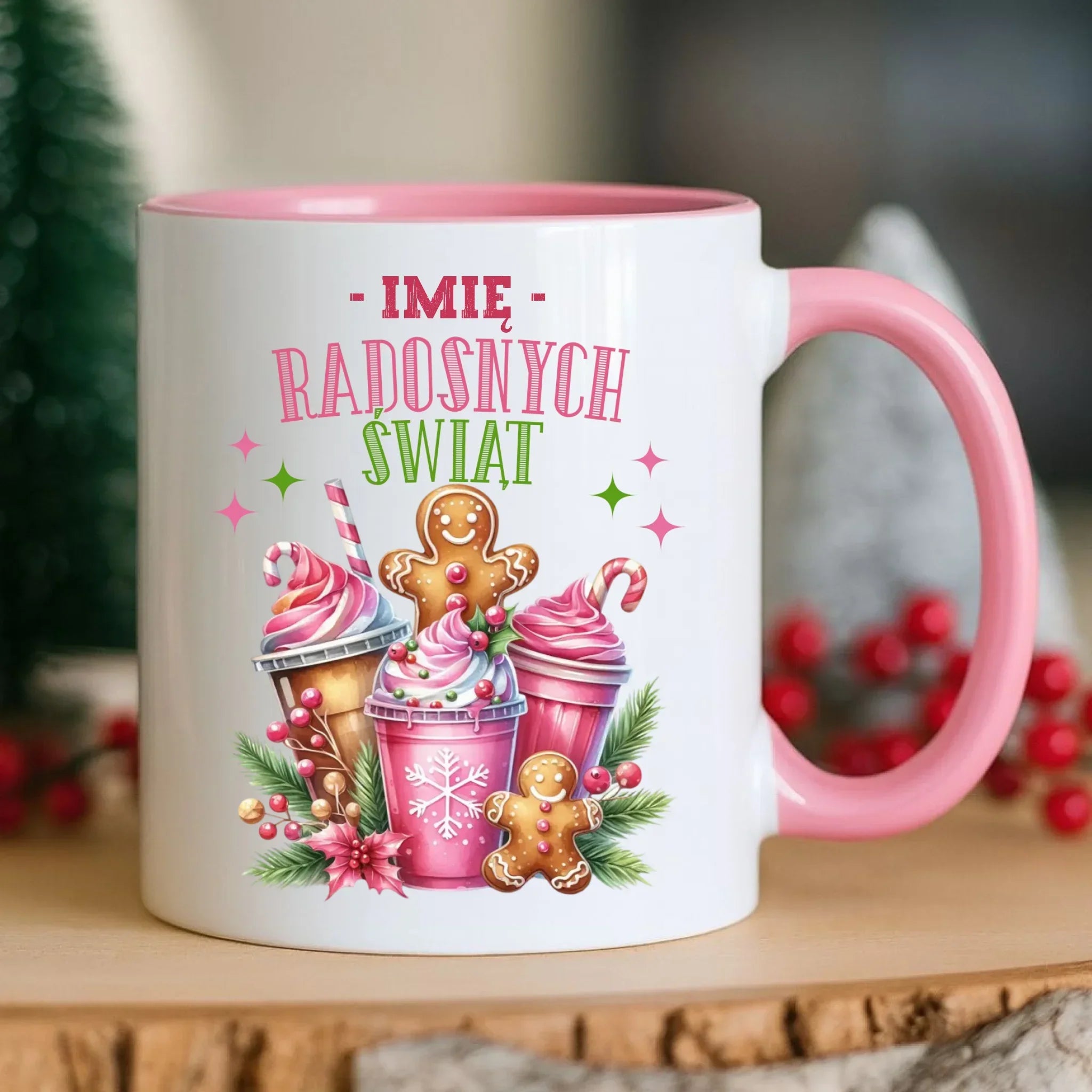 Kubek świąteczny - Radosnych Świąt - personalizowany BN58 - StoryCups.pl