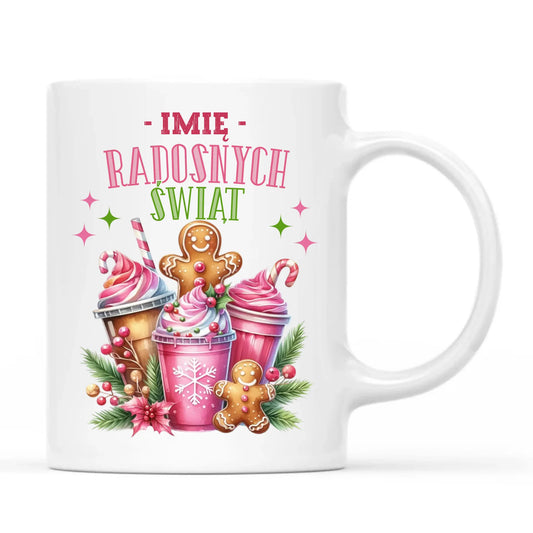 Kubek świąteczny - Radosnych Świąt - personalizowany BN58 - StoryCups.pl
