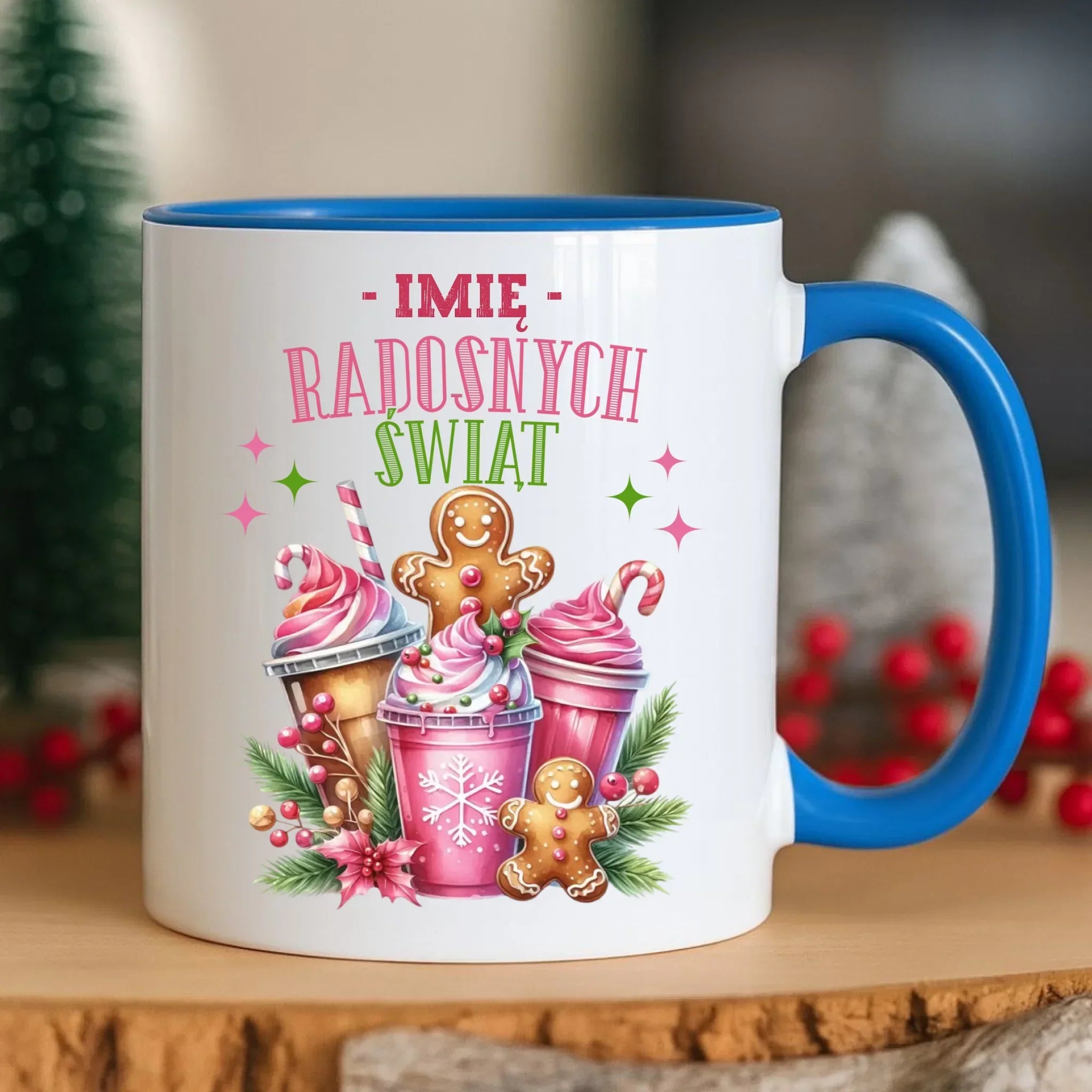 Kubek świąteczny - Radosnych Świąt - personalizowany BN58 - StoryCups.pl