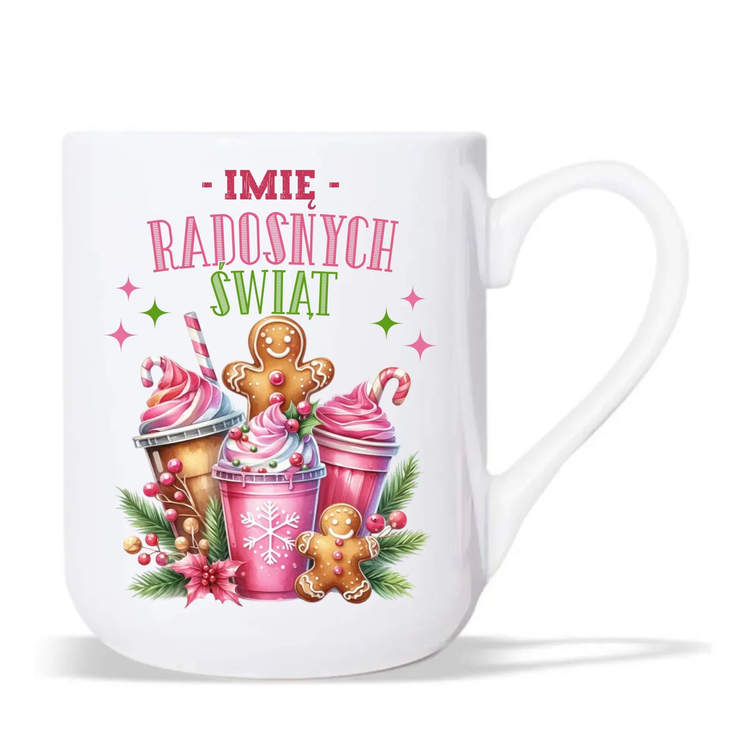 Kubek elegant świąteczny - Radosnych Świąt - personalizowany BN58 - StoryCups.pl