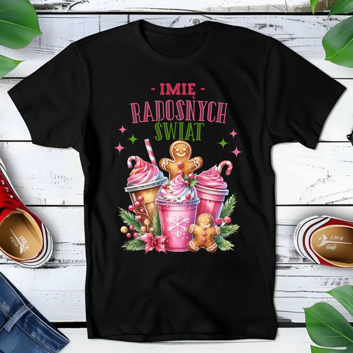 Koszulka dziecięca świąteczna - Radosnych Świąt - personalizowana BN58 - StoryCups.pl