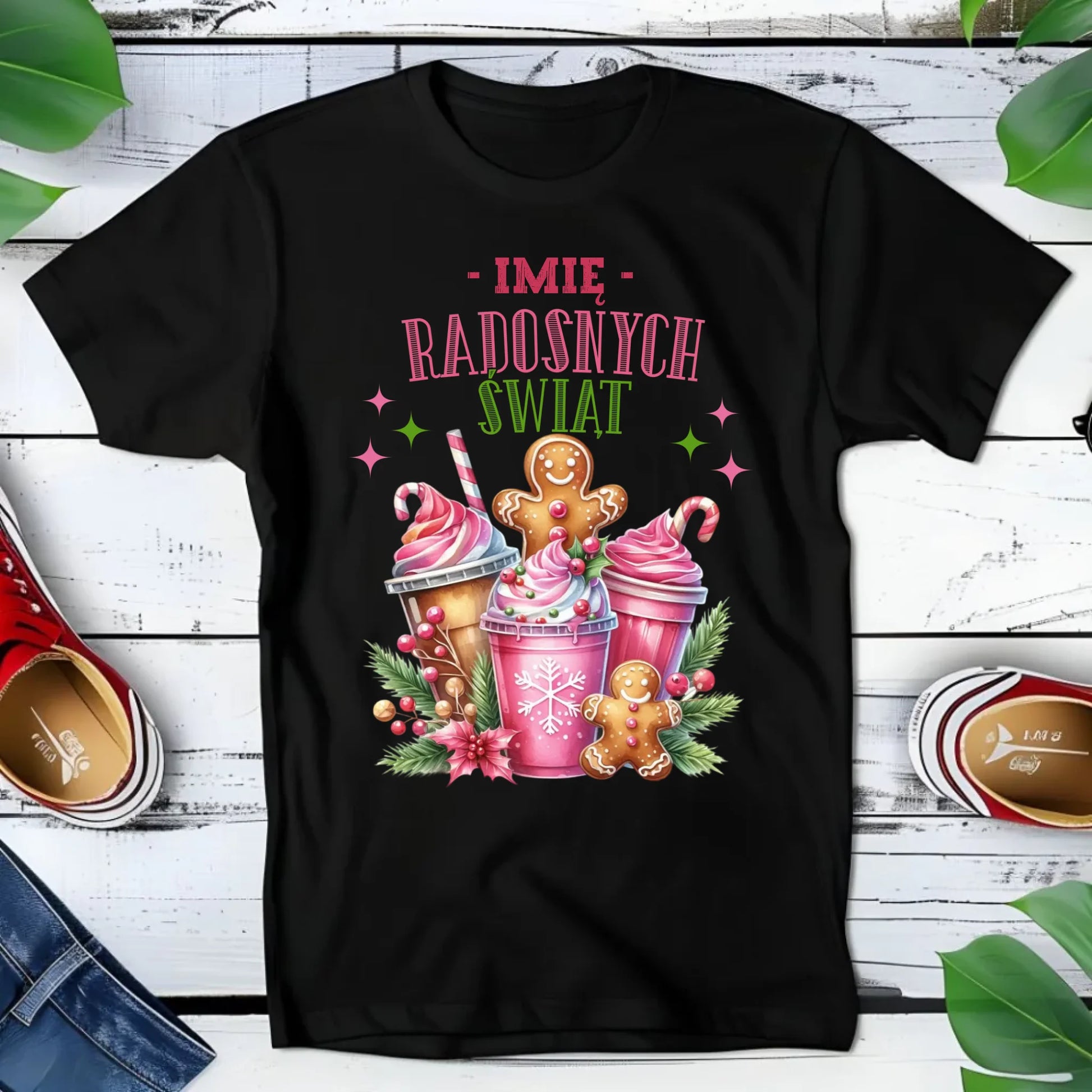 Koszulka dziecięca świąteczna - Radosnych Świąt - personalizowana BN58 - StoryCups.pl