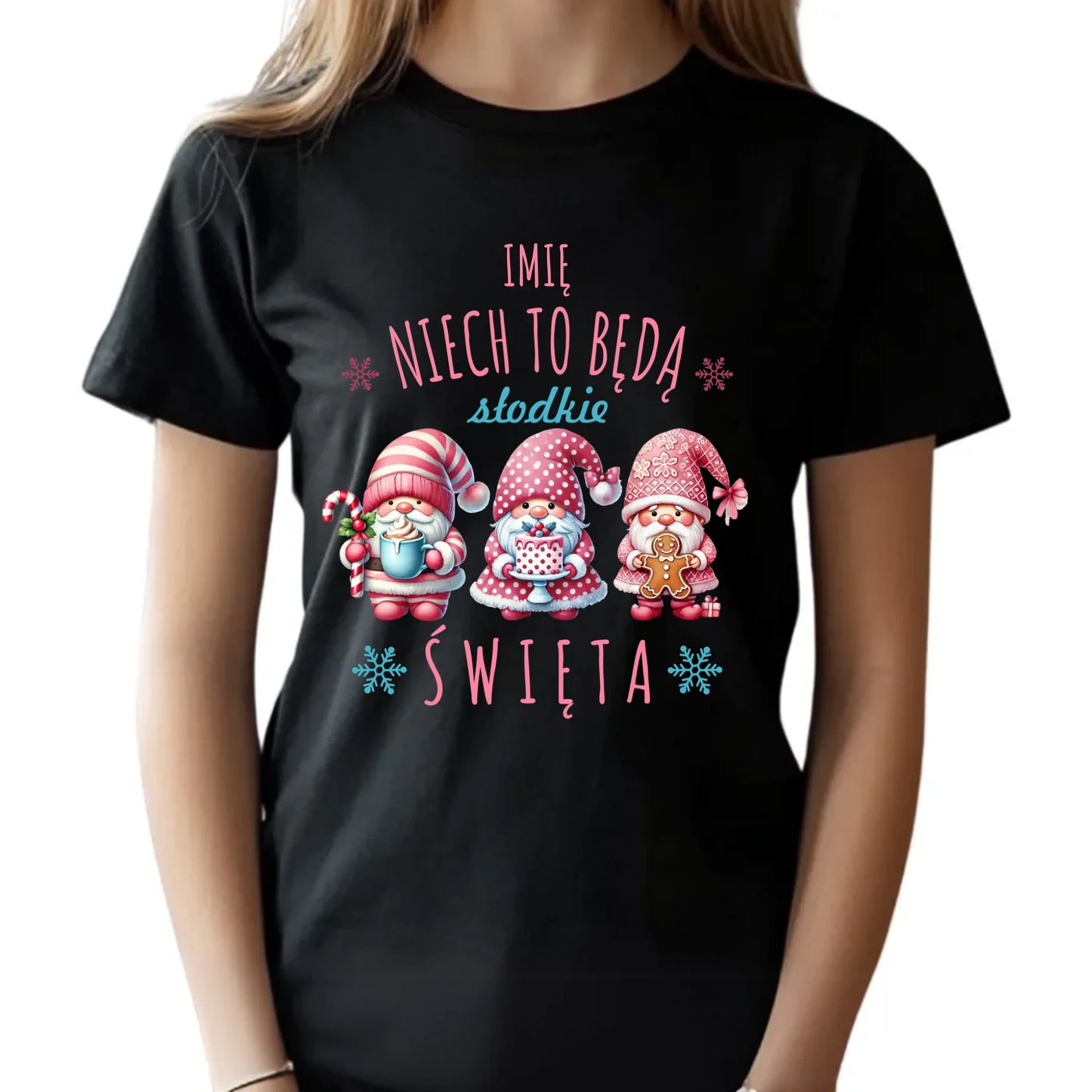 Koszulka dziecięca świąteczna- Skrzaty Słodkie Święta - personalizowana BN57 - StoryCups.pl