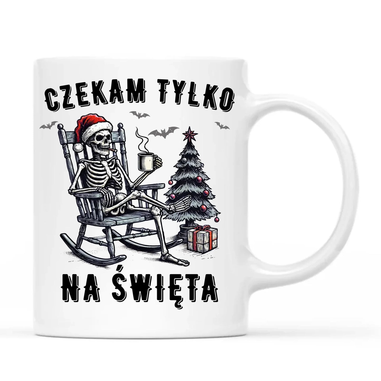 Kubek świąteczny - Czekam tylko na święta BN56 - StoryCups.pl