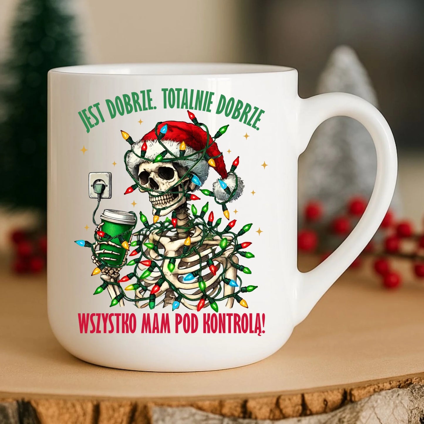 Kubek elegant świąteczny - Jest dobrze Wszystko mam pod kontrolą BN55