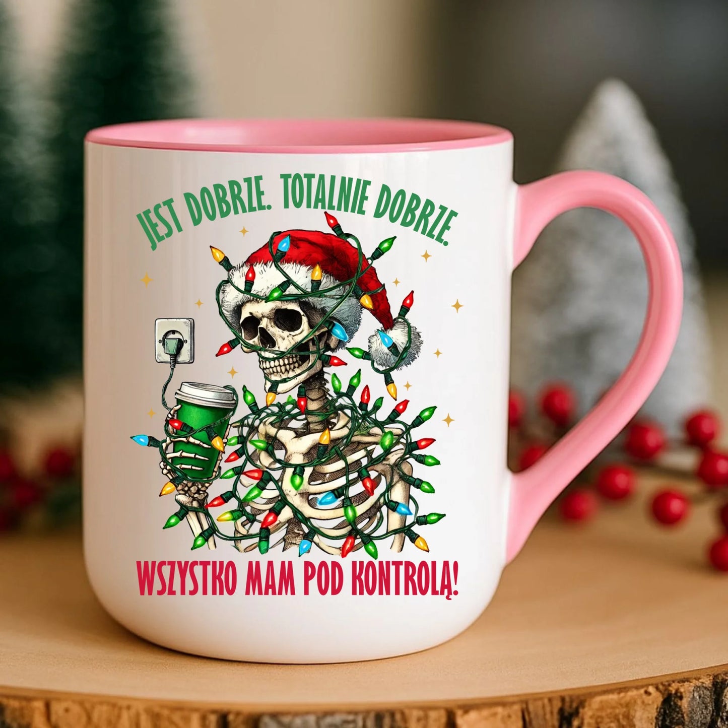 Kubek elegant świąteczny - Jest dobrze Wszystko mam pod kontrolą BN55