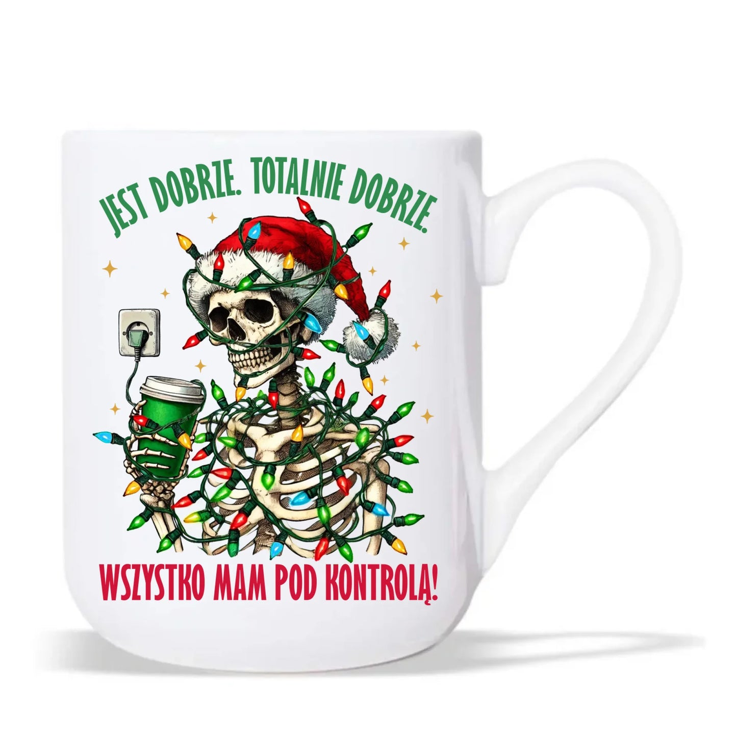 Kubek elegant świąteczny - Jest dobrze Wszystko mam pod kontrolą BN55