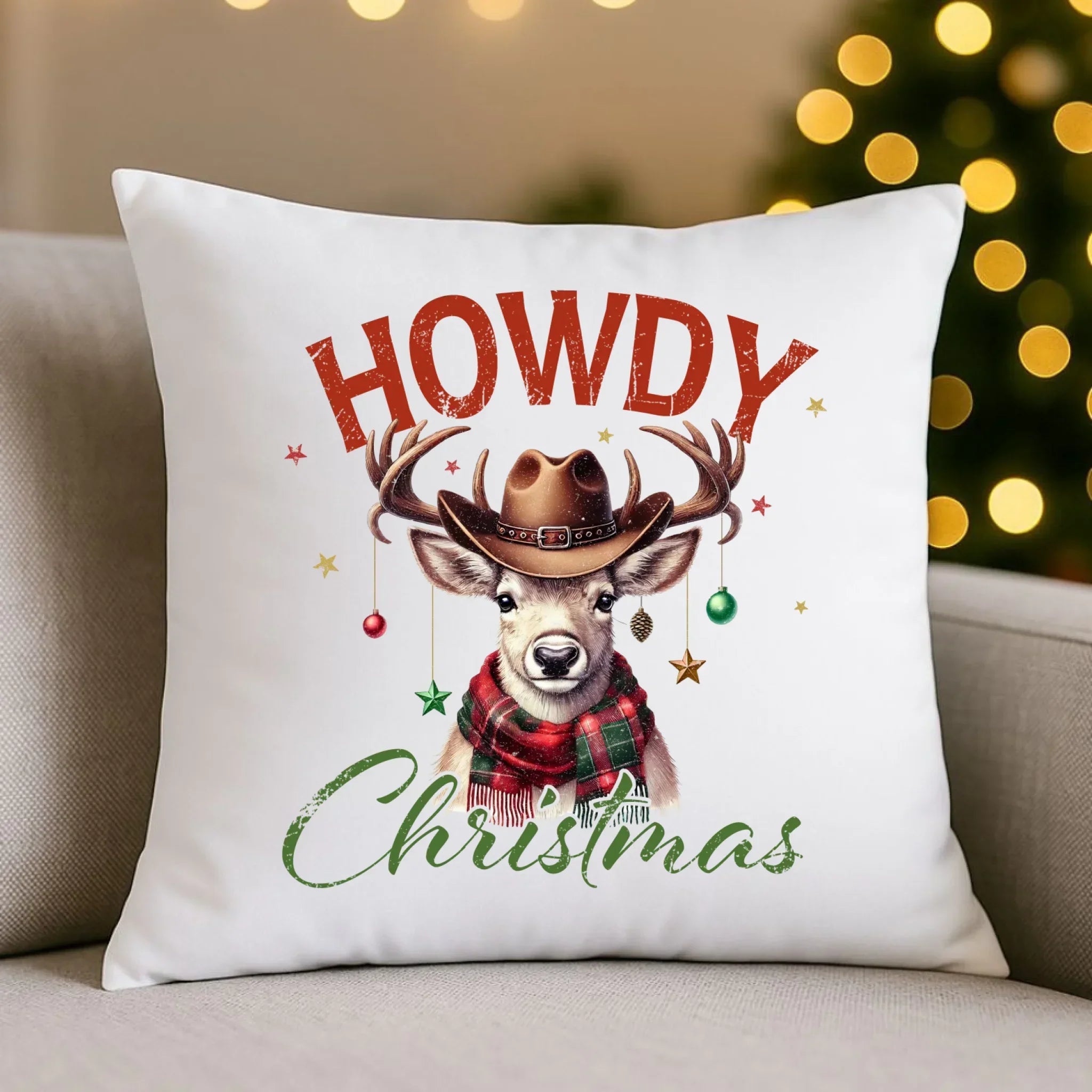 Poduszka świąteczna - Howdy Christmas BN54 - StoryCups.pl