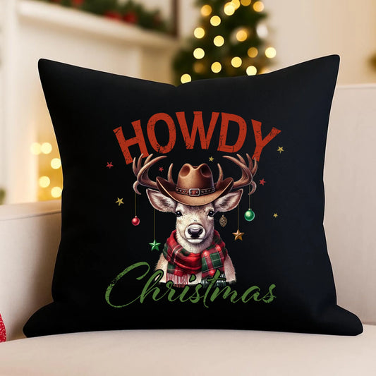 Poduszka dekoracyjna świąteczna - Howdy Christmas BN54 - StoryCups.pl