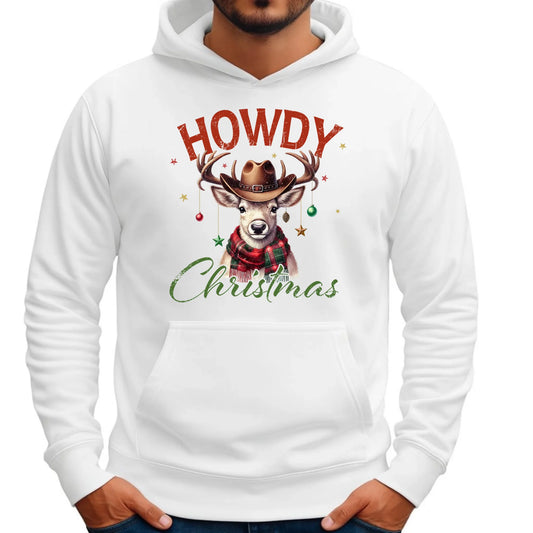 Bluza męska z kapturem świąteczna - Howdy Christmas BN54 - StoryCups.pl