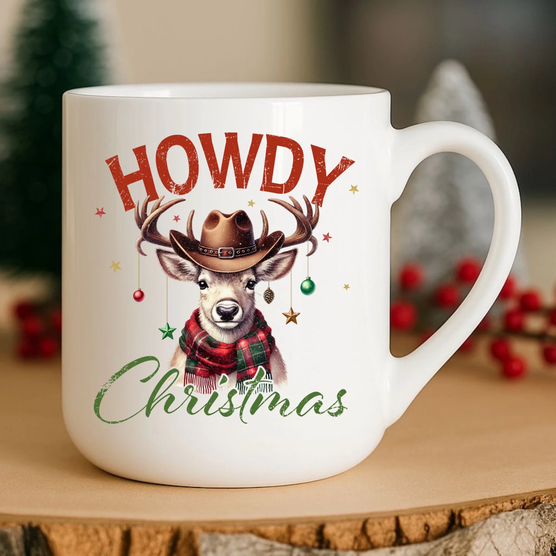 Kubek elegant świąteczny - Howdy Christmas BN54 - StoryCups.pl