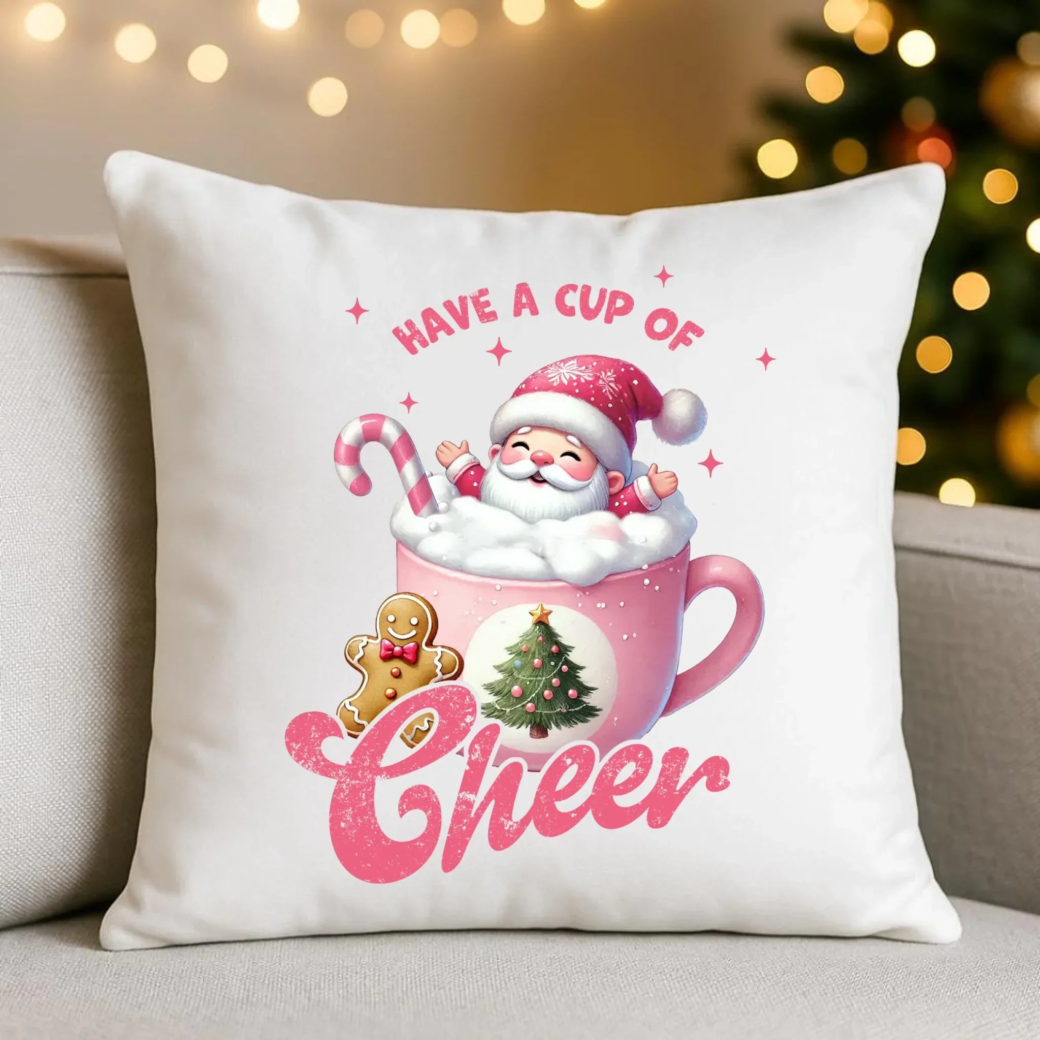 Poduszka świąteczna - Have a cup of cheer BN53 - StoryCups.pl