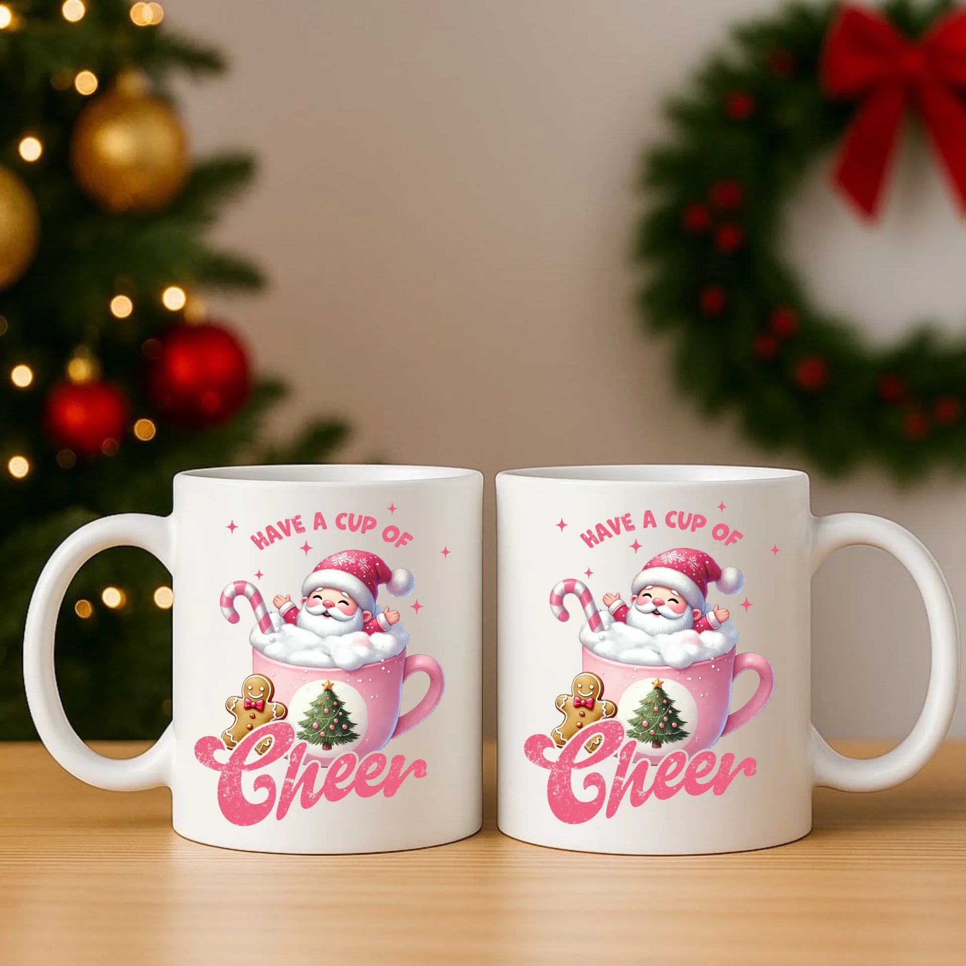 Zestaw poduszka i kubek świąteczny - Have a cup of cheer BN53 - StoryCups.pl