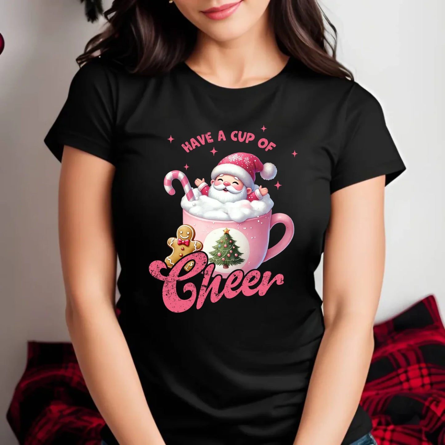 Koszulka damska świąteczna - Have a cup of cheer BN53 - StoryCups.pl