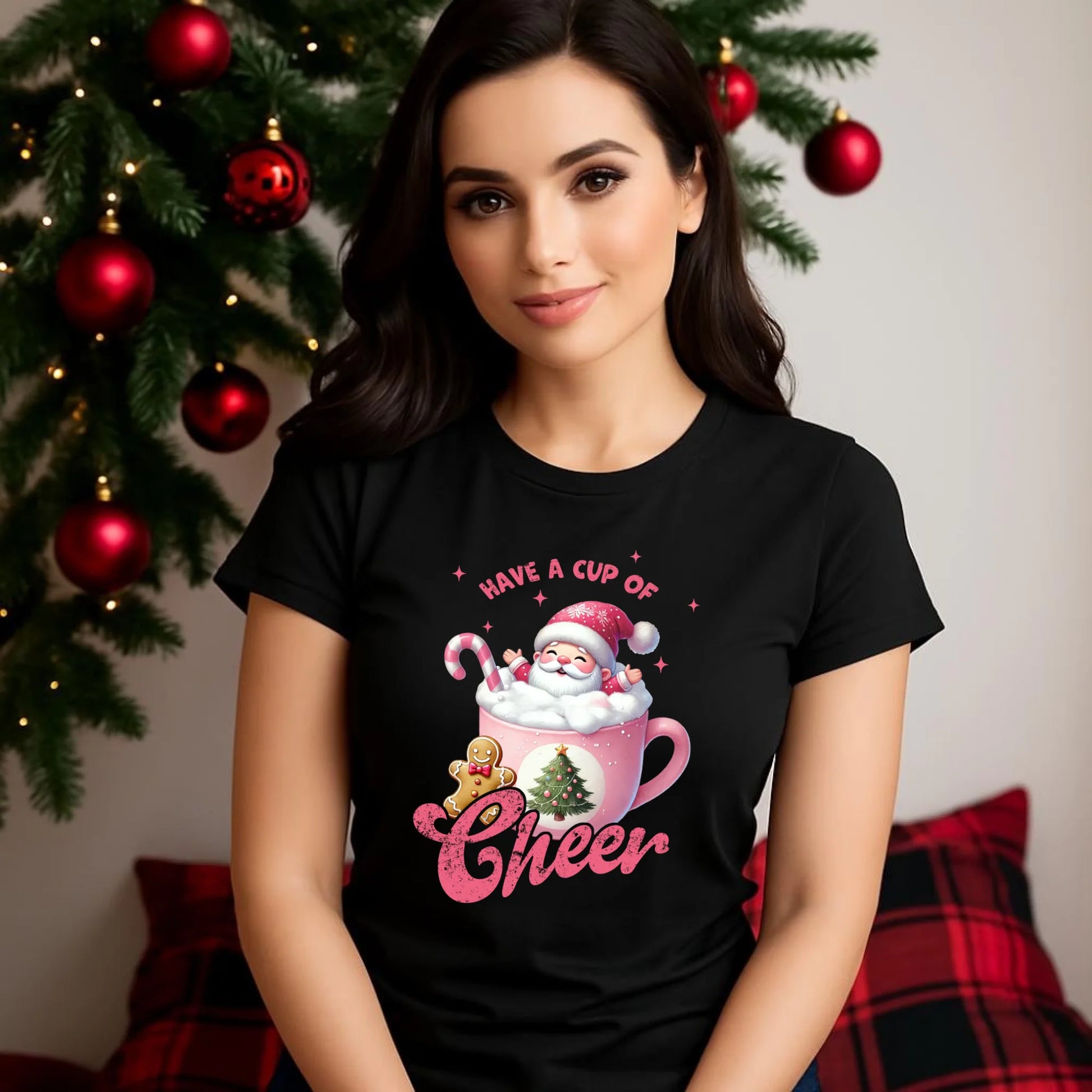 Koszulka damska świąteczna - Have a cup of cheer BN53 - StoryCups.pl