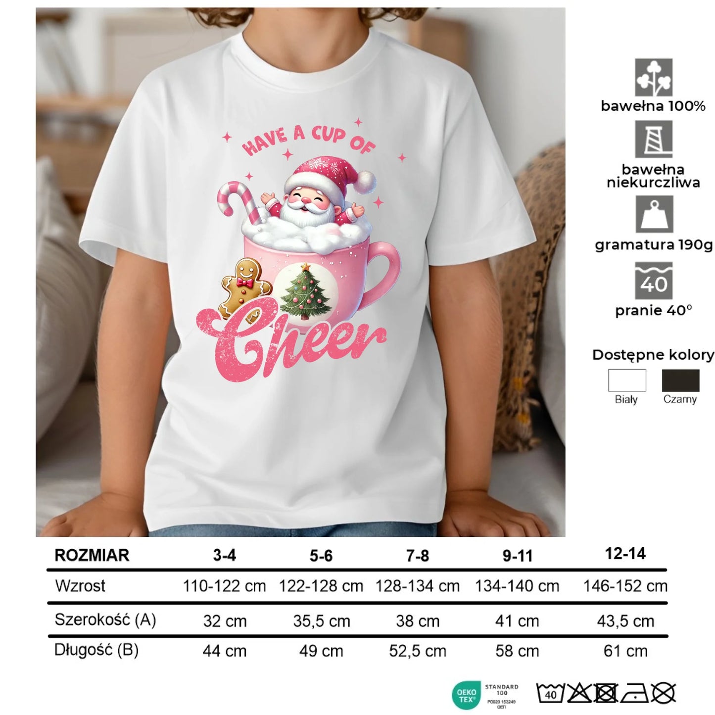 Koszulka dziecięca świąteczna - Have a cup of cheer BN53 - StoryCups.pl