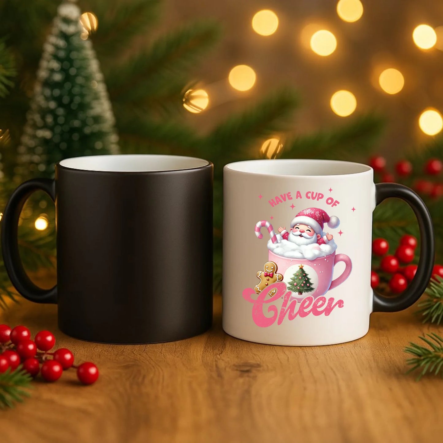 Kubek magiczny świąteczny - Have a cup of cheer BN53 - StoryCups.pl