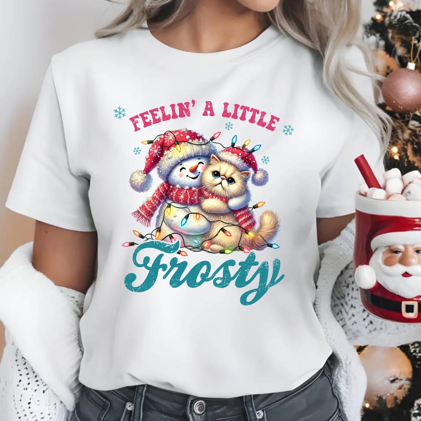 Koszulka damska świąteczna - Feelin' a little frosty BN52 - StoryCups.pl