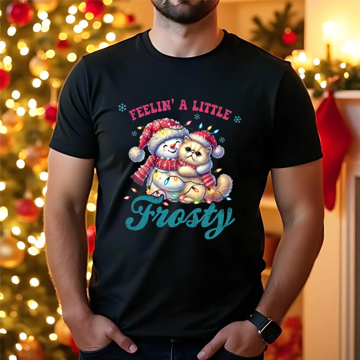 Koszulka męska świąteczna - Feelin' a little frosty BN52 - StoryCups.pl