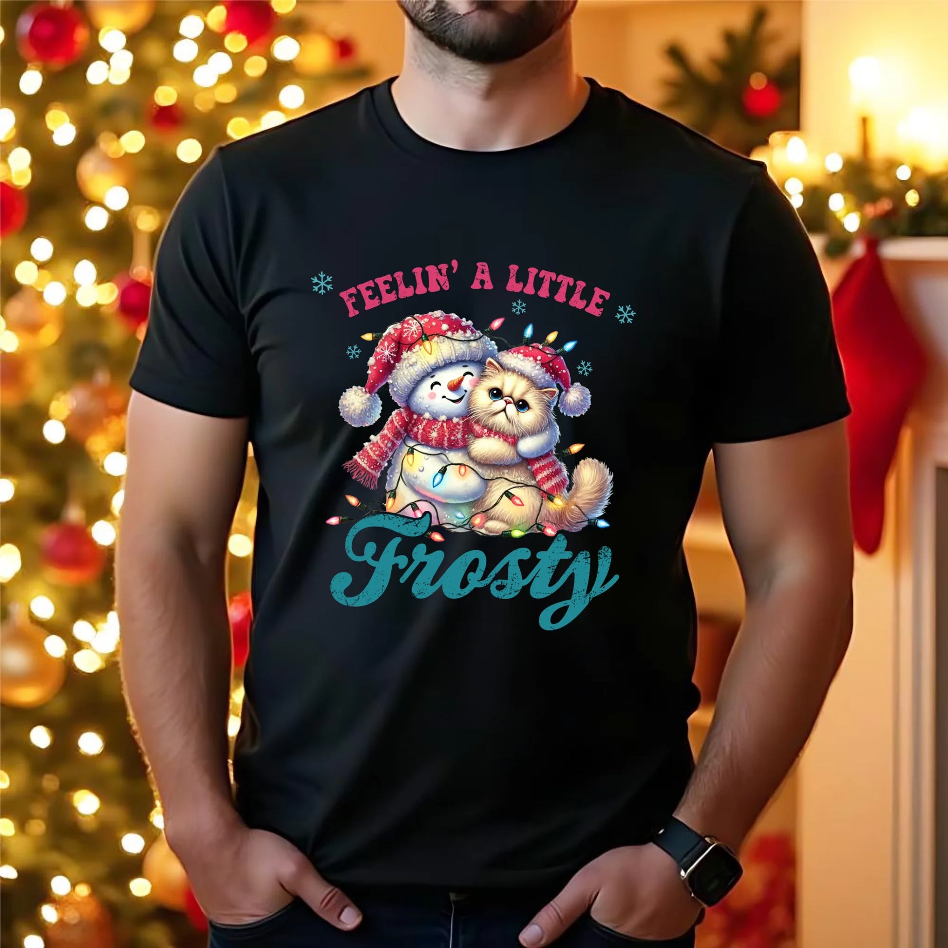 Koszulka męska świąteczna - Feelin' a little frosty BN52 - StoryCups.pl
