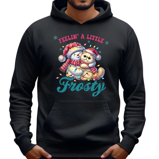Bluza męska z kapturem świąteczna - Feelin' a little frosty BN52 - StoryCups.pl