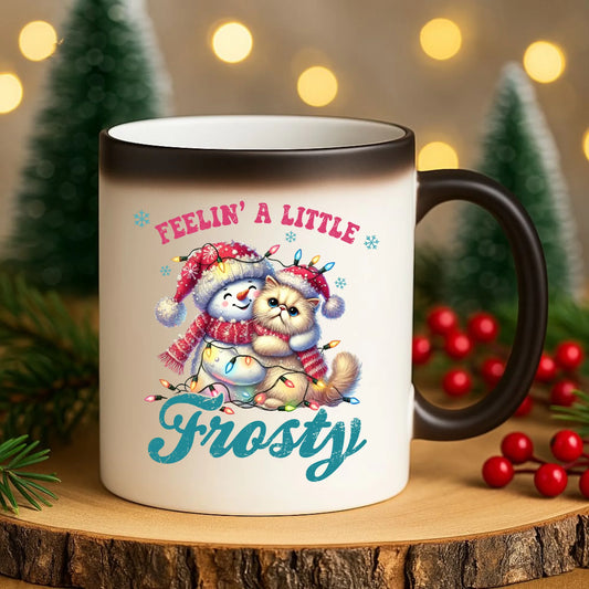 Kubek magiczny świąteczny - Feelin' a little frosty BN52 - StoryCups.pl