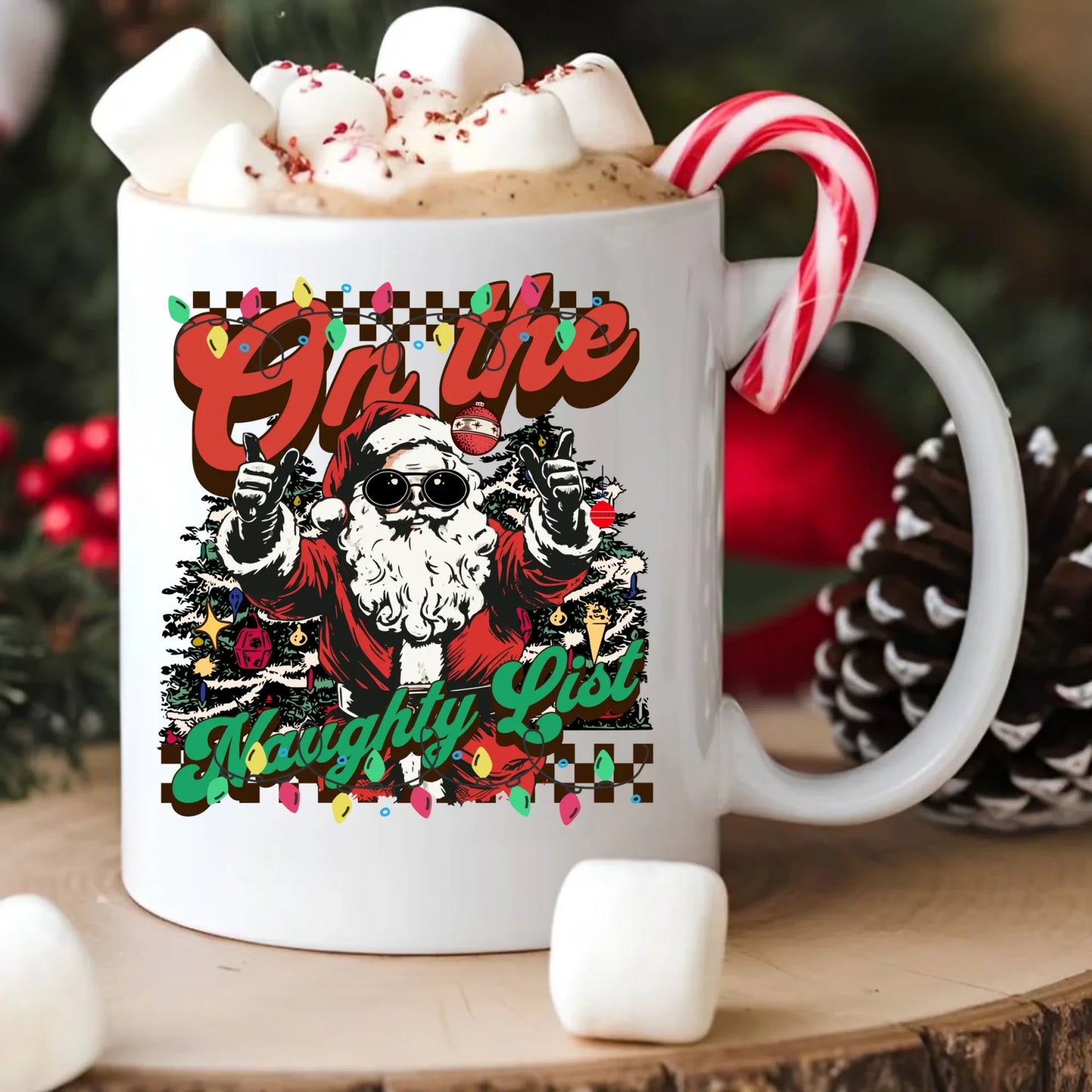 Kubek świąteczny - On the Naughty List BN50 - StoryCups.pl