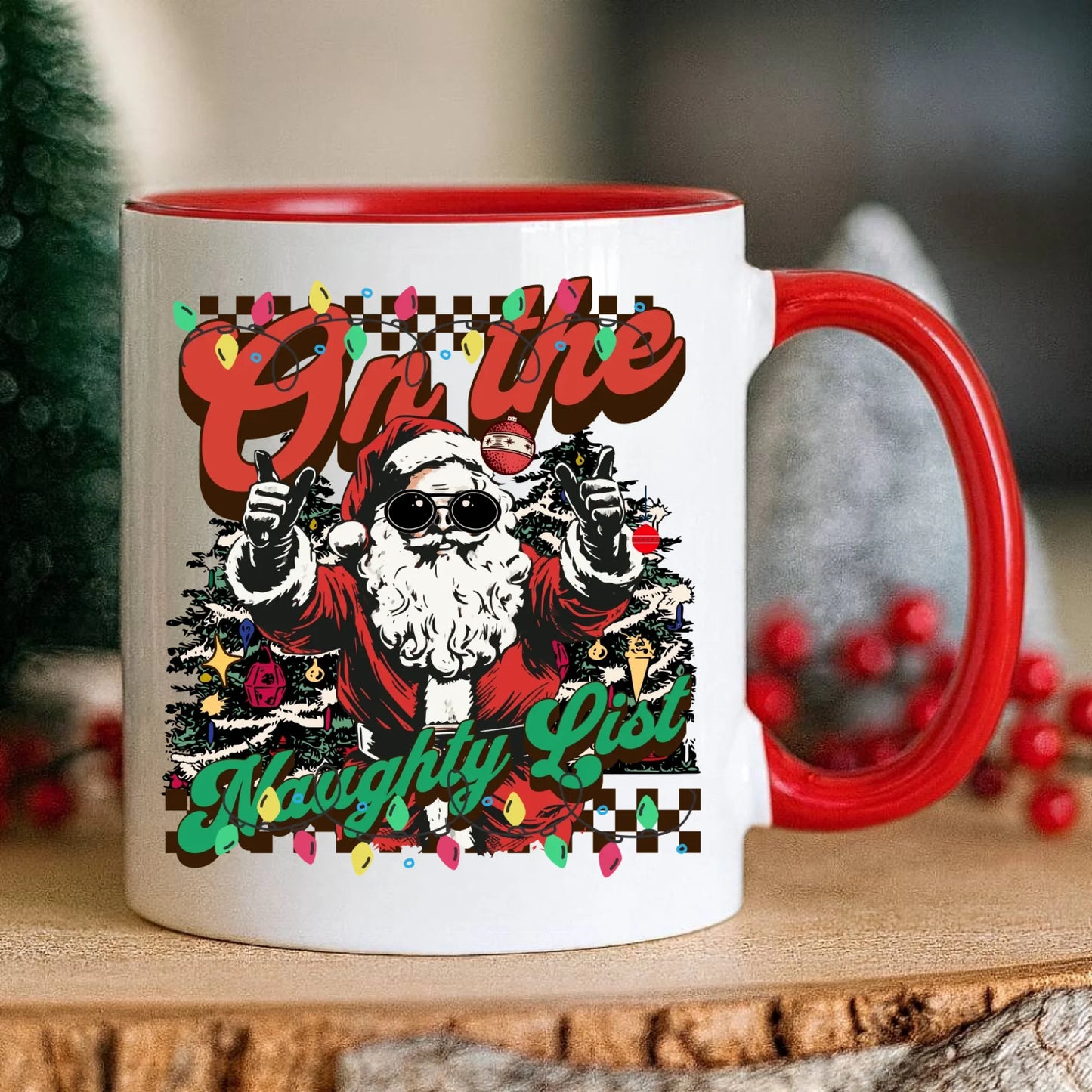 Kubek świąteczny - On the Naughty List BN50 - StoryCups.pl