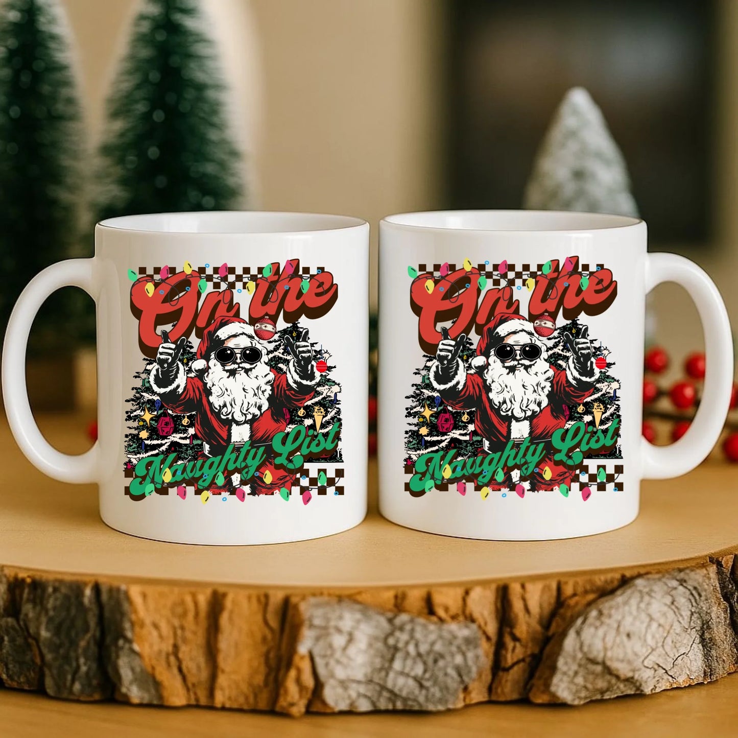 Kubek świąteczny - On the Naughty List BN50 - StoryCups.pl